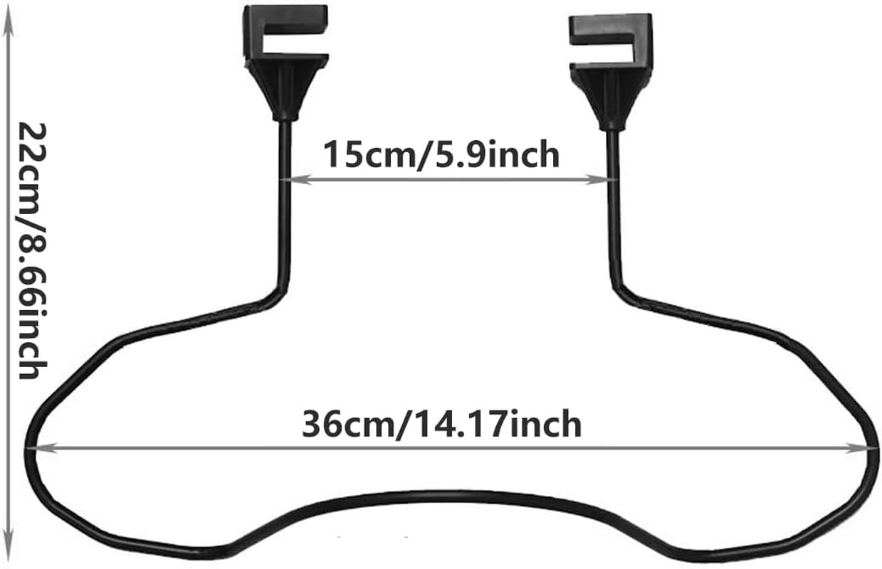 AIMALL Car Cowboy Hat Rack Holder, Stainless Steel Metal Storage Hanger for Hats and Caps, Vehicle Accessory, Adjustable Clamp, 14.17 X 5.9 X 8.66 Inches image number 2