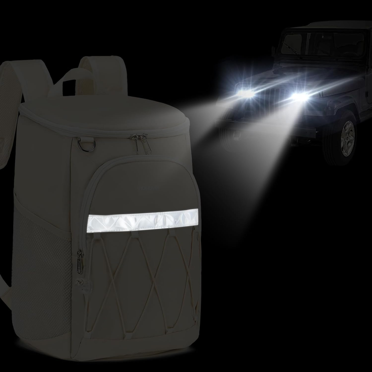 Backpack Cooler Backpack 26 Cans Insulated Leak Proof for Women Men Beach Camping Picnic Fishing Hiking Lunch Backpack Waterproof Cooler image number 4