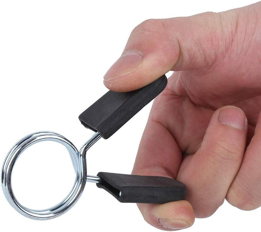 Dumbbell Barbell Spring Collars, 4PCS Weightlifting Strength Training Lock Clamp Spinlock Barbell Collar Lock (28Mm)