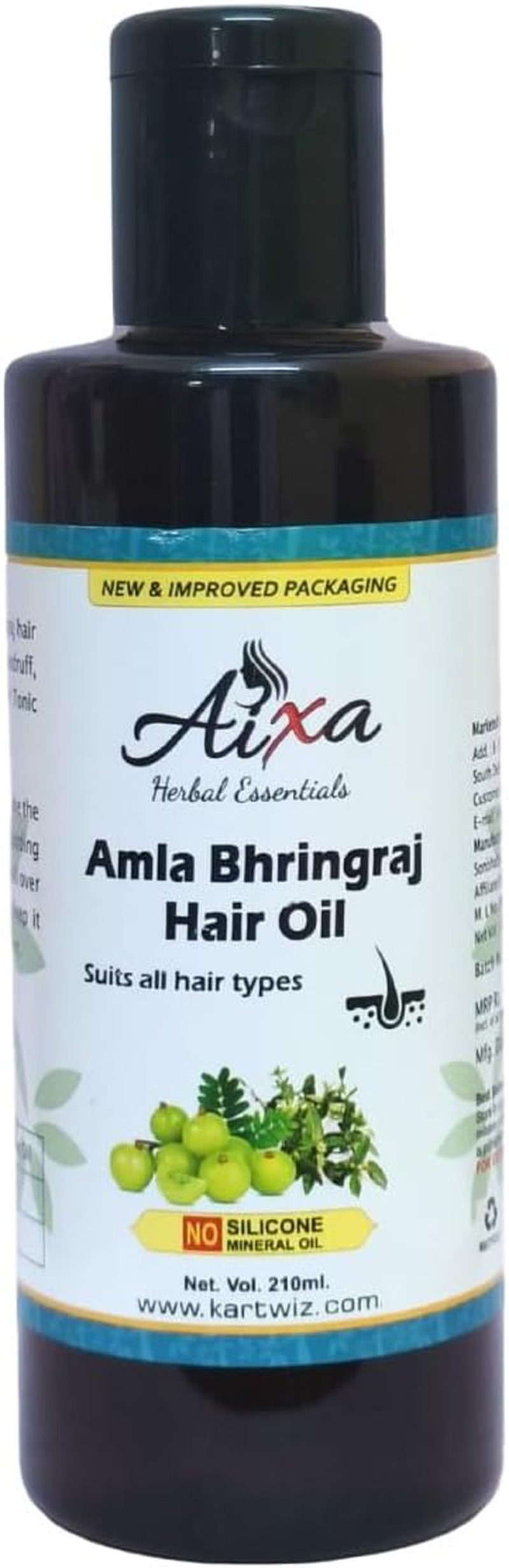 Aixa Herbal Khadi Natural Amla & Bhringraj Hair Oil, 420 Ml image number 2