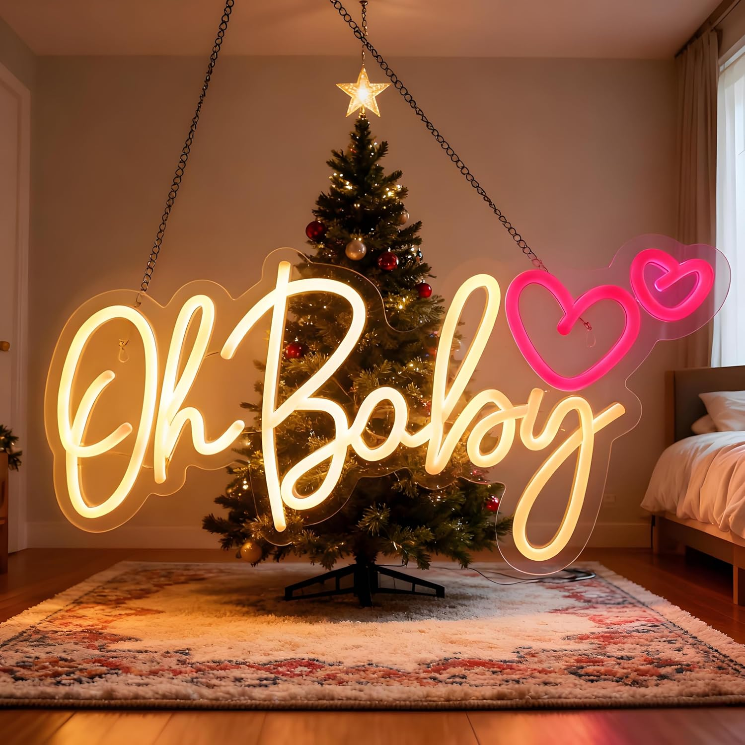 Neon Signs for Room Decor, Light up Dimmable LED Bedside Wall Lamps with USB Powered, Cool Birthday Bedroom Presents for Boys, Gaming, Teens, Kids, Friends, Girl