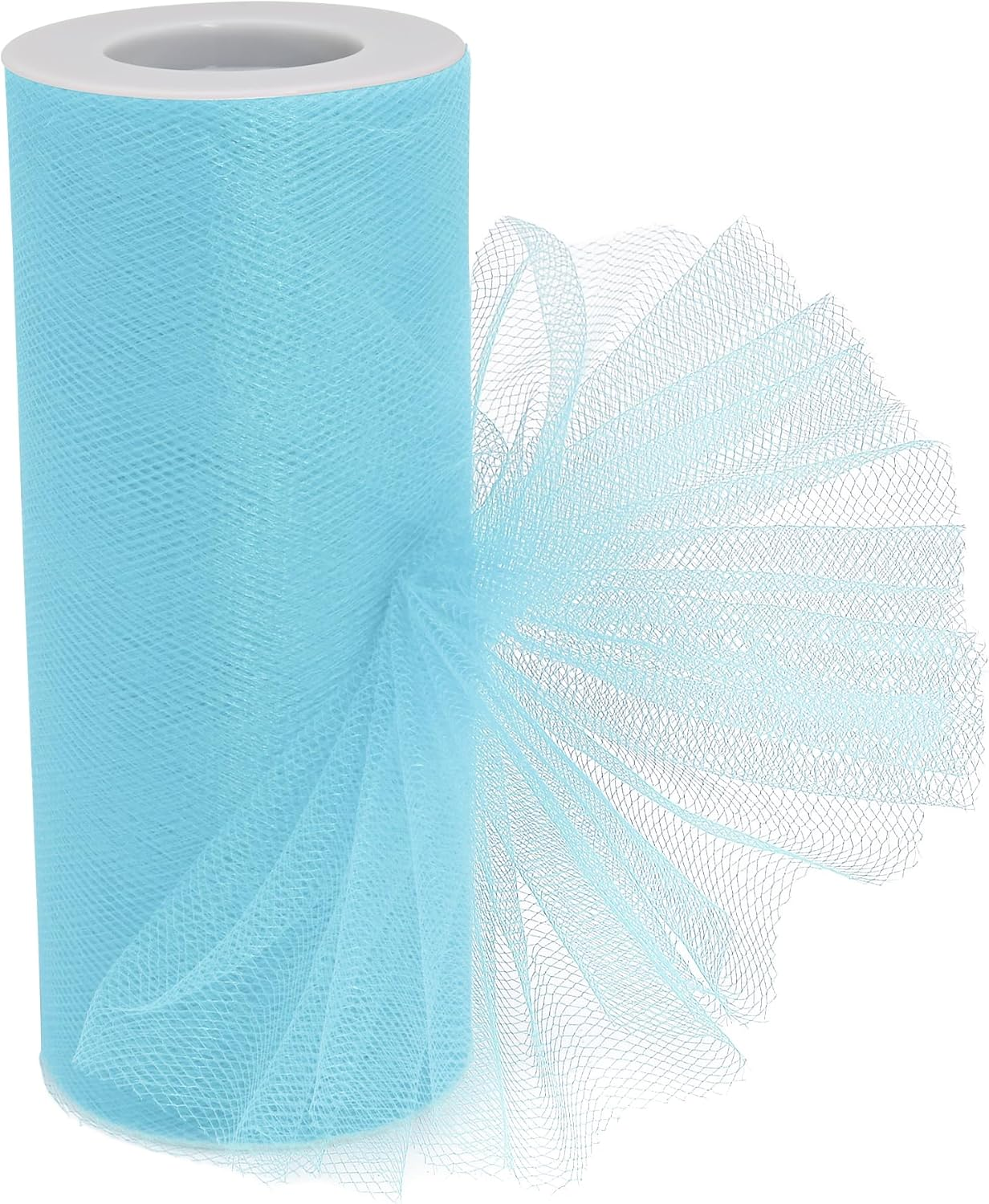 Royal Blue Tulle Fabric Roll - 6 Inch X 25 Yards Tulle Ribbon for Gift Wrapping DIY Crafts Party Decorations and Making Ponchos and More