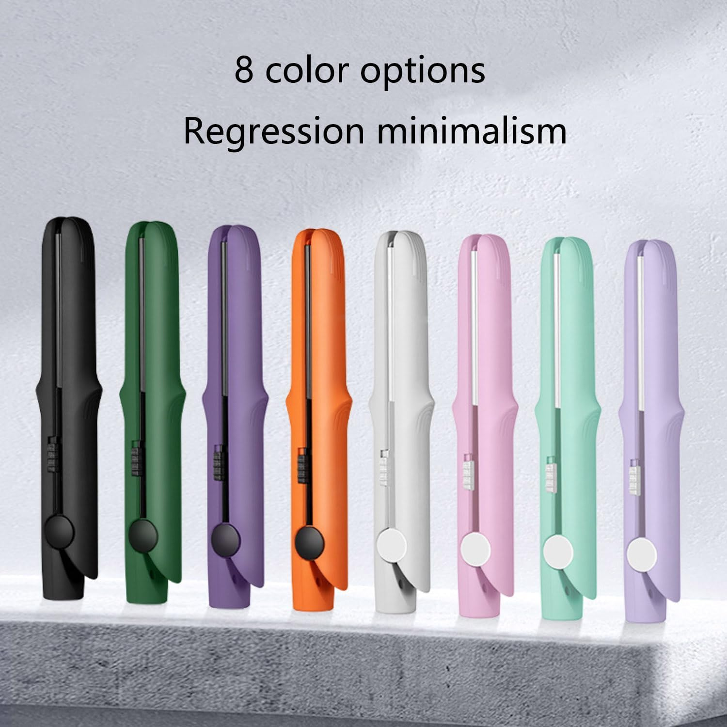 Gadgetcab Curling Iron, Gadgetcab Mini Curling Iron, Gadget Cab Mini Hair Curler, 2-In-1 Mini Curling Wand & Flat Iron Hair Straightener, Portable Ceramic Curling Iron for Short Hair (Purple) image number 2