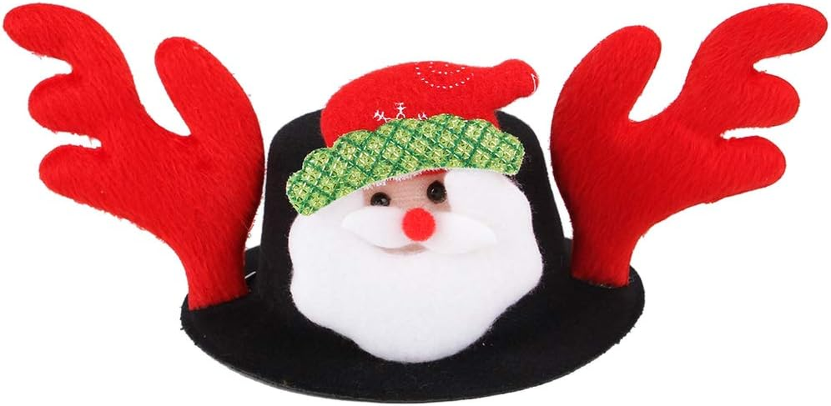 Dog Cat Christmas Outfit Pet Christmas Santa Scarf Antlers Tree Snowman Hat Adjustable Collar Pet Birthday Party Bandana Supplies Cute Christmas Costume for Dog Cat Puppy Gift Santa image number 3