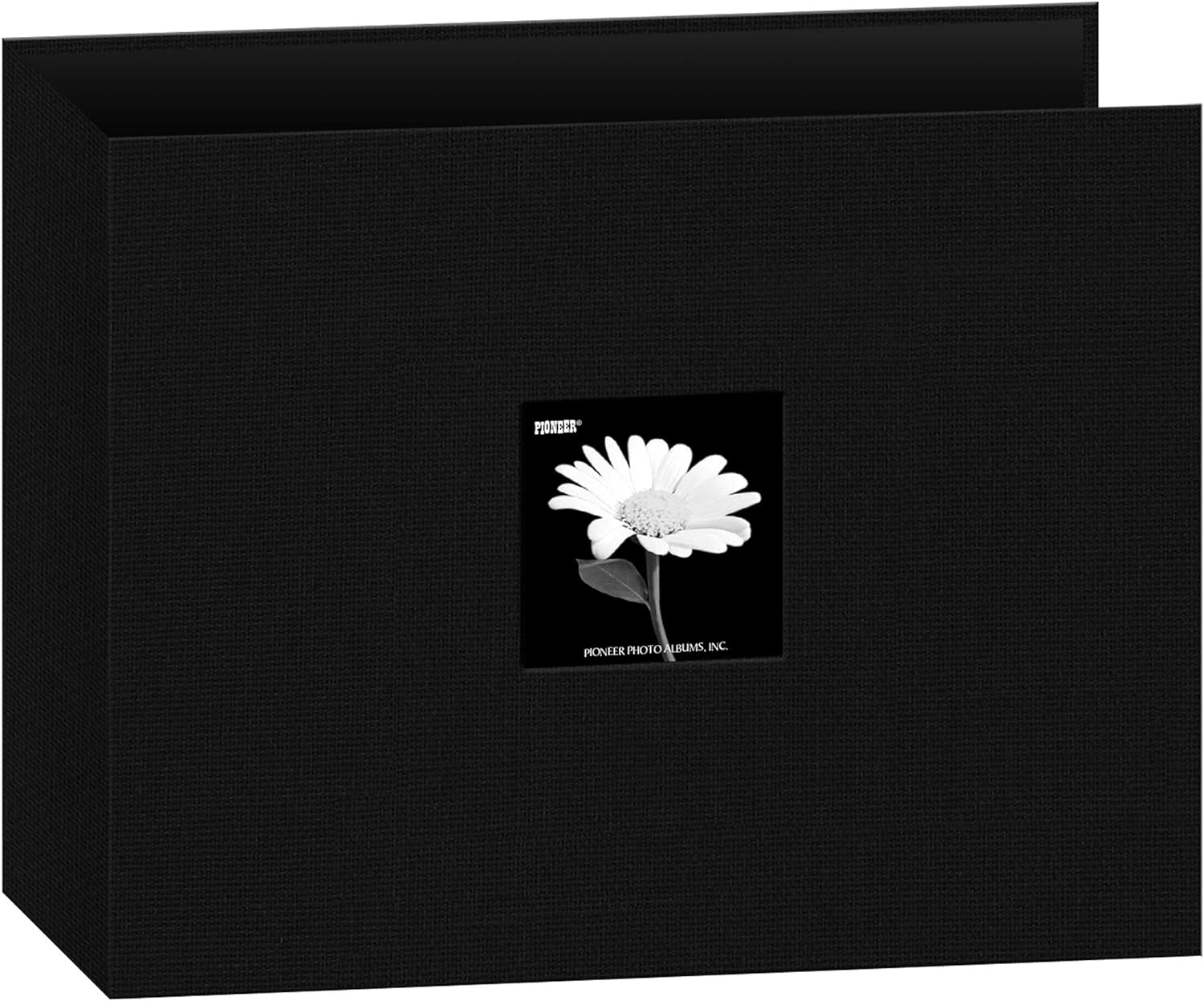 12X12 Fabric Frame 3-Ring Binder Scrapbook, Black
