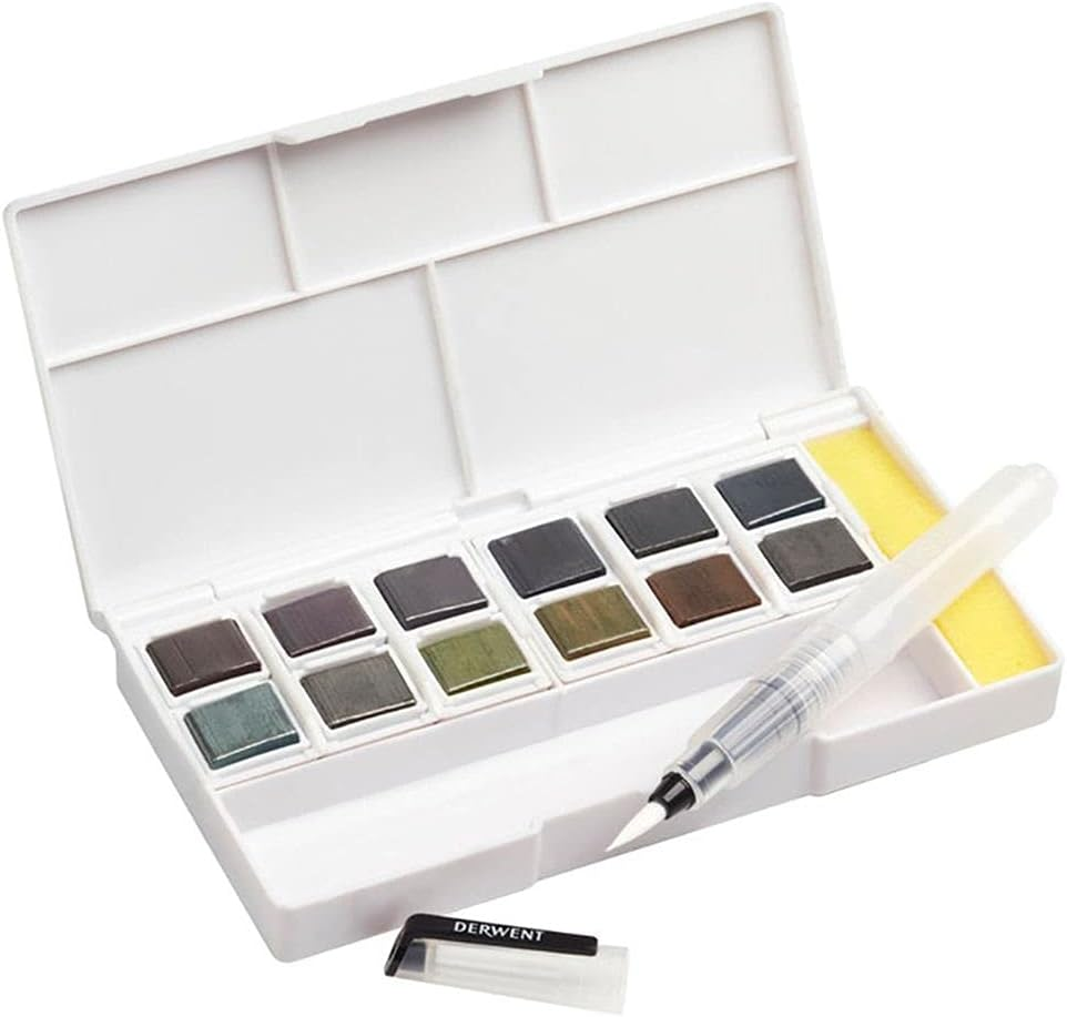 Derwent Inktense Paint Pan Palette, Graphitnt image number 4