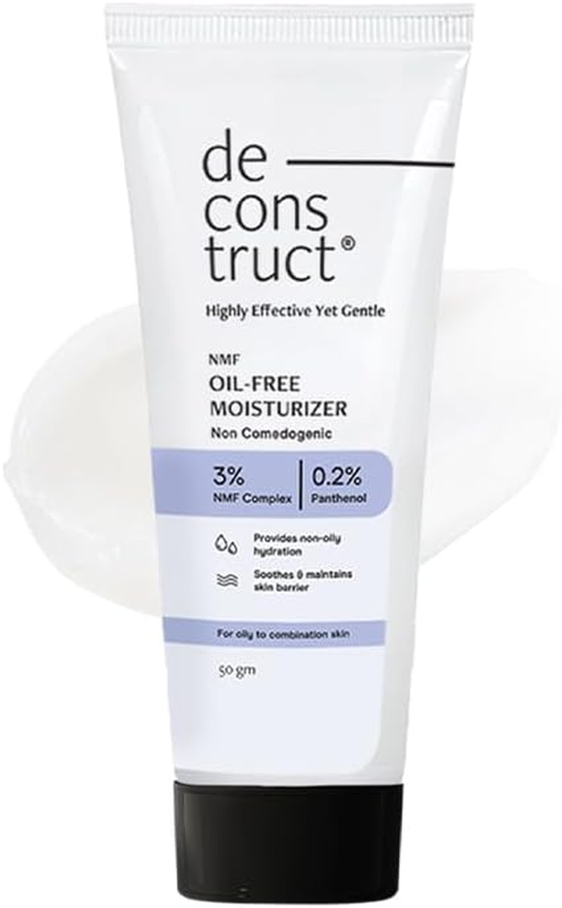 De - Cons Truct NMF Hydrating Face Moisturizer| 3% NMF Complex |Oil Free Non-Comedogenic Lightweight Gel Moisturizer| for Oily to Combination Skin | 50 Gm image number 4