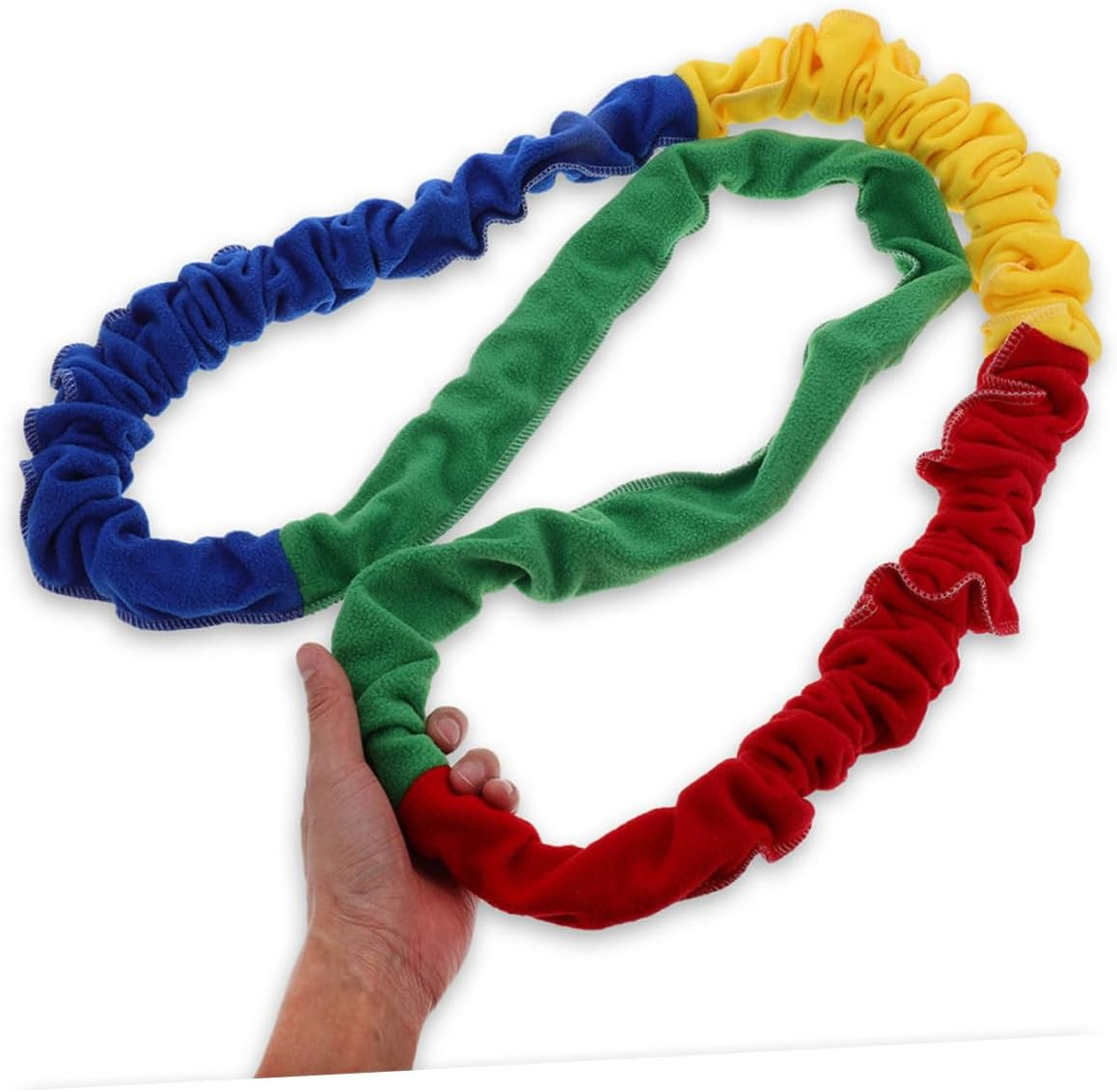 Generic Elastic Stretchy Band Dynamic Movement Rope for Outdoor Exercise Cooperative Game Supplies Colorful Stretchy Band for Classroom Group Activities image number 6