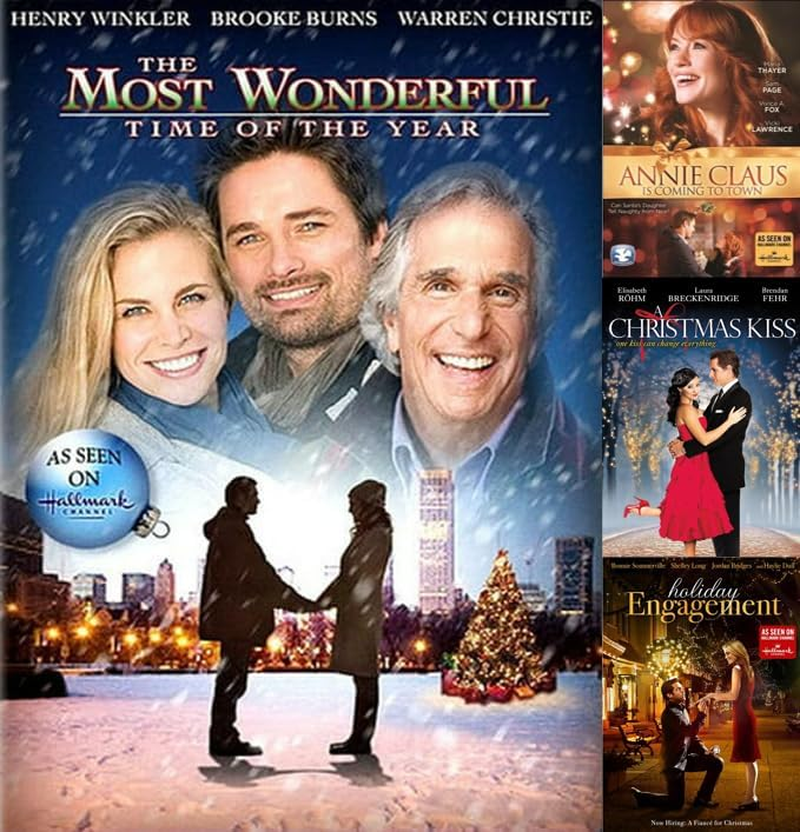 The Most Wonderful Time of the Year [DVD] Starring Henry Winkler & Brooke Burns + 3 Bonus Hallmark Holiday Classics - Annie Claus Is Coming to Town / Holiday Engagement / a Christmas Kiss