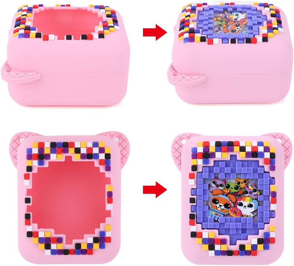 Protective Silicone Case for Bitzee Digital Pet Interactive Virtual Toy, Protective Sleeve Holder Skin Washable with Lanyard for Bitzee Interactive Toy Digital Pet and Accessories image number 3