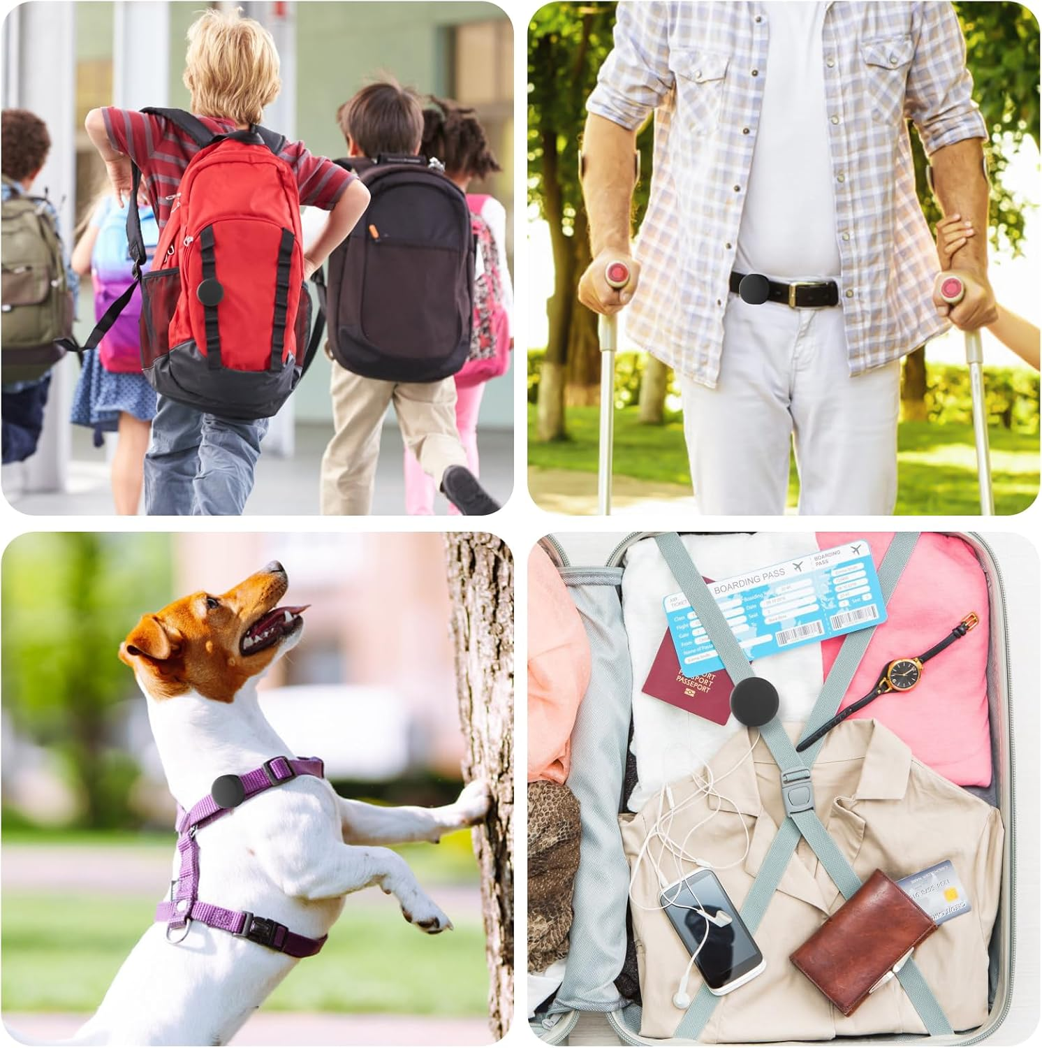 Waterproof Holder Compatible with Airtag for Kids Shoelaces & Straps, 2 Pack Hidden Silicone Shoe Clip Compatible with Apple Air Tag, GPS Tracker for Children Shoes Shoestring (Black)