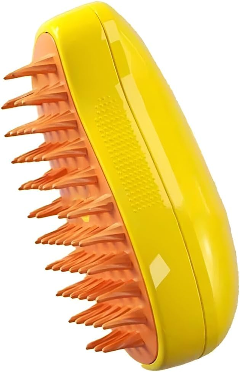 AIMALL Steamy Pet Brush, Electric Spray Cat Hair Brush, 3-In-1 Dog Steamer Brush for Bath, Plastic, 4.72 X 2.56 Inches image number 6