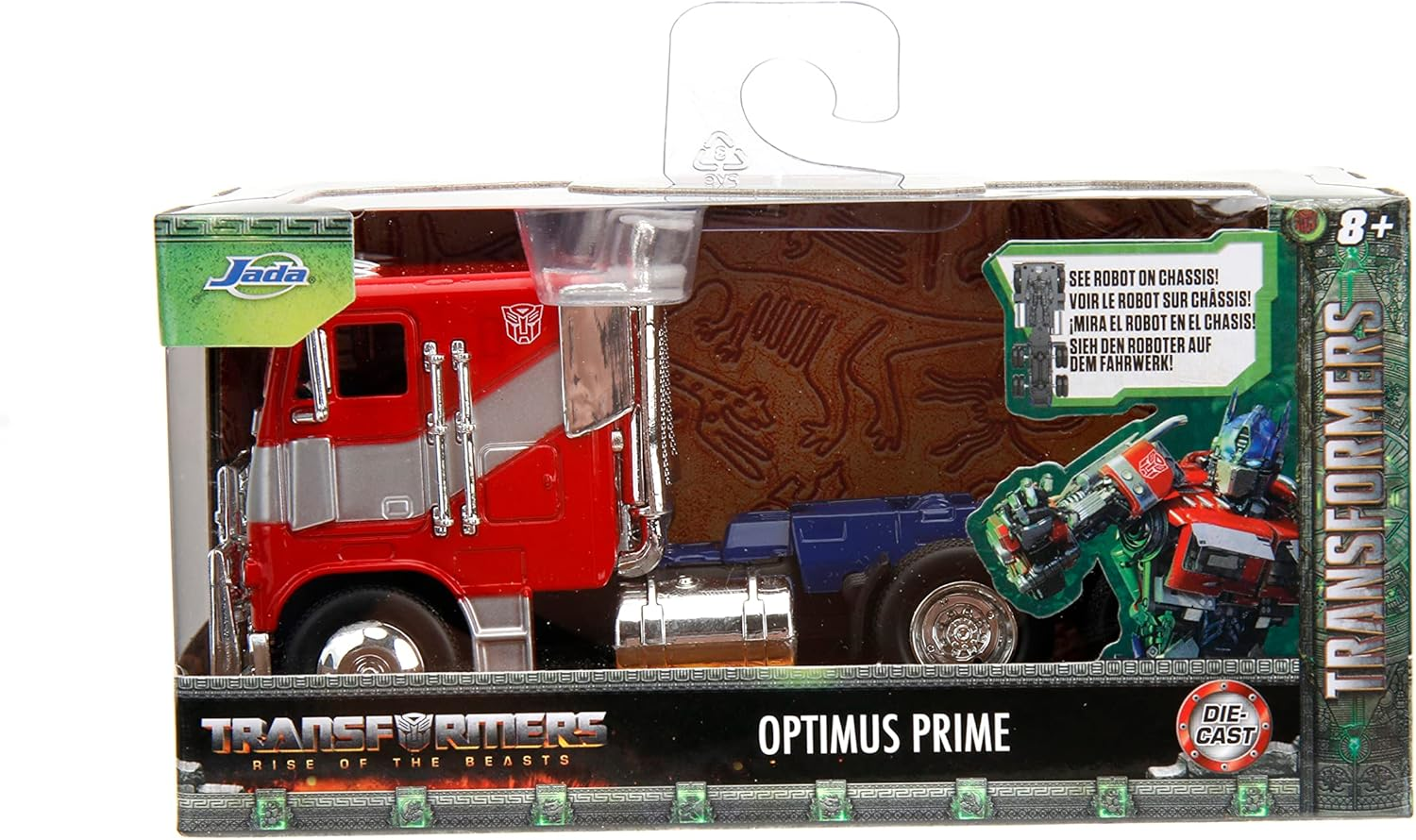 Jada Toys Transformers: Rise of the Beasts Optimus Prime 1:32 Scale Vehicle Vehicle Toy image number 1
