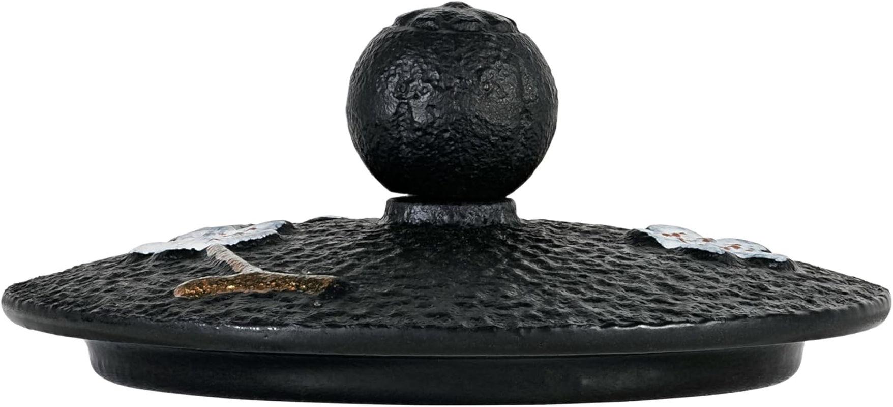 Avanti Cherry Blossom Cast Iron Teapot, Black, 1.1 Litre with Stainless Steel Infuser image number 1