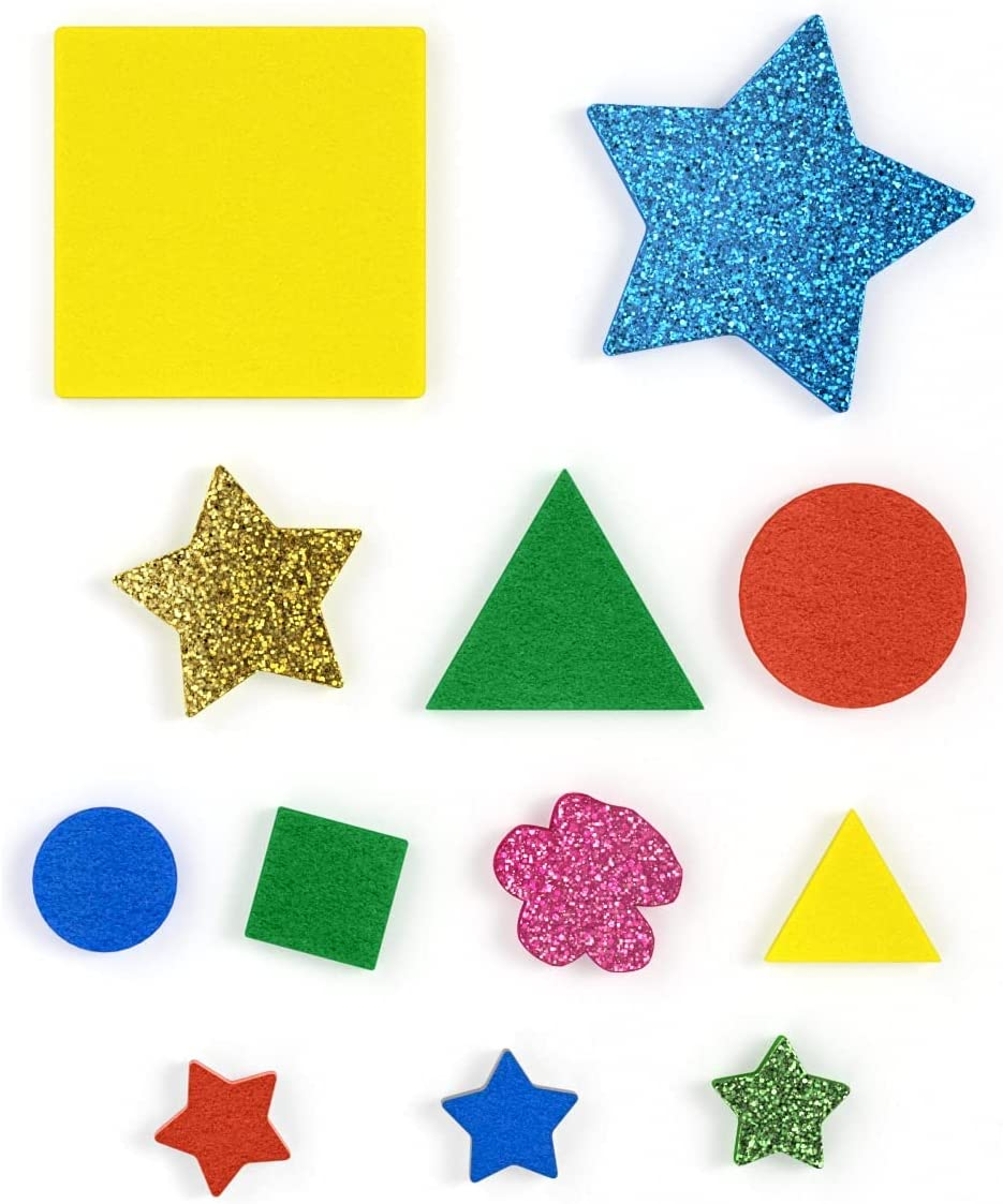 Arteza EVA Foam Shapes, 1000 Pieces, Assorted Colors, Peel and Stick Self-Adhesive Foam Pieces, Craft Supplies and Materials for the Classroom, Learning Centers, and After-School Projects image number 2