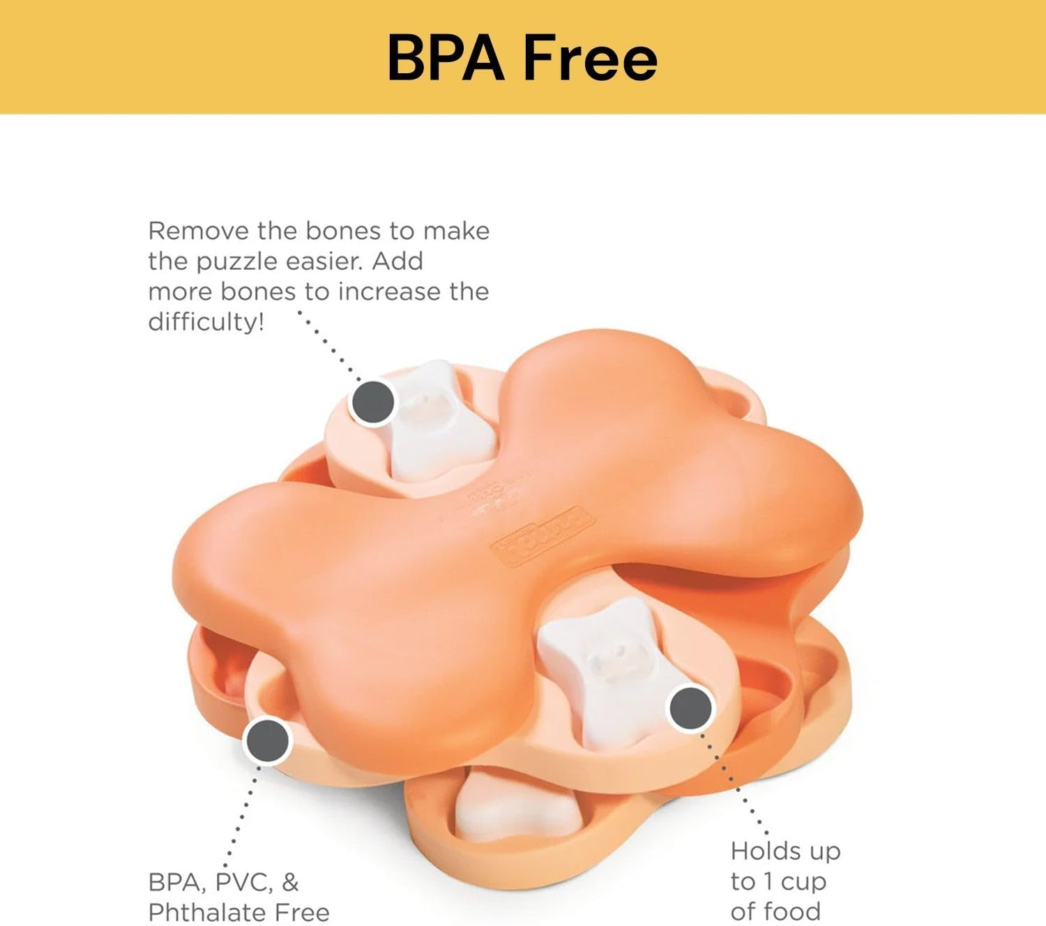 EZONEDEAL Pet Dog Puzzle Toy Tornado Interactive Pet Treat Dispenser Games Slow Feeder Improve IQ Training Dogs Puzzle Toy image number 3