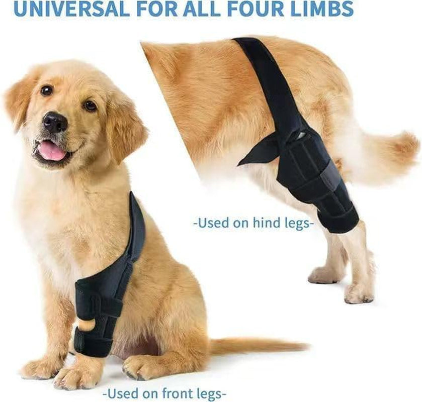 Dog Knee Brace for Torn ACL Hind Leg, Dog Leg Support with Metal Support, ACL Support for Dog Hind Leg Tear CCL, Arthritis, Knee Dislocation (M, Black) image number 4