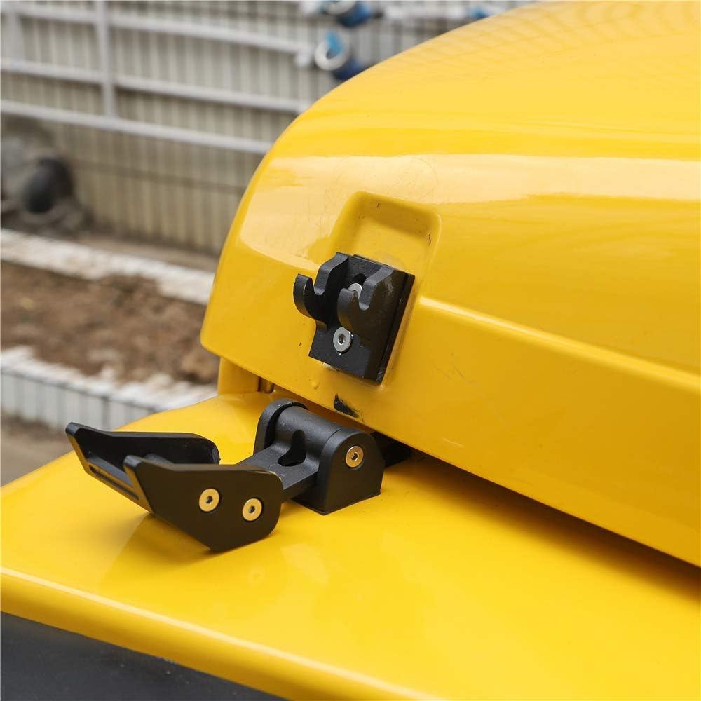Jecar TJ Hood Latch Hood Lock Catch - Aluminum Hood Latches Catch Kit for Jeep Wrangler TJ Accessories 1997-2006 - Tj Hood Latches image number 2