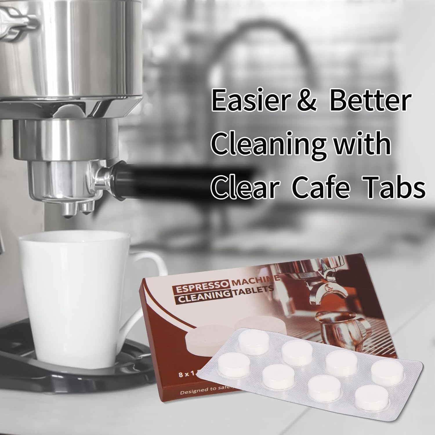 Cleaning Tablets Compatible with Saeco Delonghi Jura Espresso Coffee Machine,Compatible with Breville -1.5G(4 Boxes 32PCS) image number 5