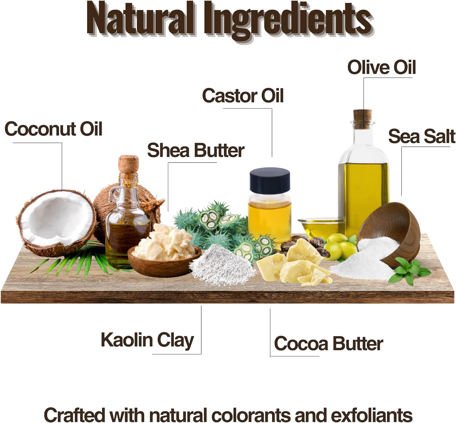 Mens Soap Bar 4 Pack Handcrafted Natural Soap for Men Exfoliating Moisturising Man Soap Palm Oil Free and No Harsh Chemicals Soothes Dry Irritated Skin image number 3