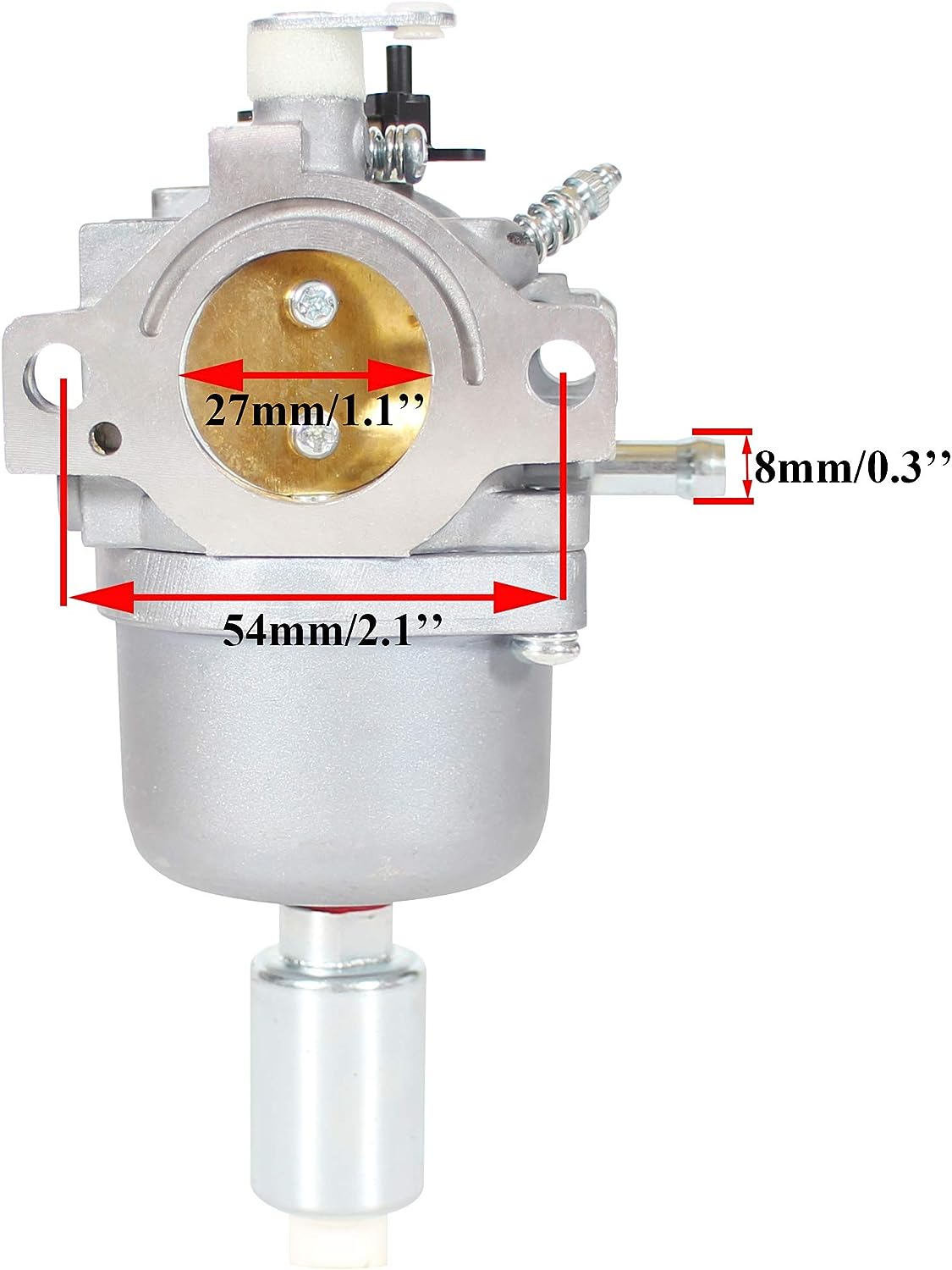 D100 D110 Carburetor for John Deere D105 LA115 LA105 LA110 LA125 697203 JS40 L1742 1742HS S17 Lawn Tractor W/ 17Hp 19Hp 21Hp Engine Nikki 697203 594593 image number 3