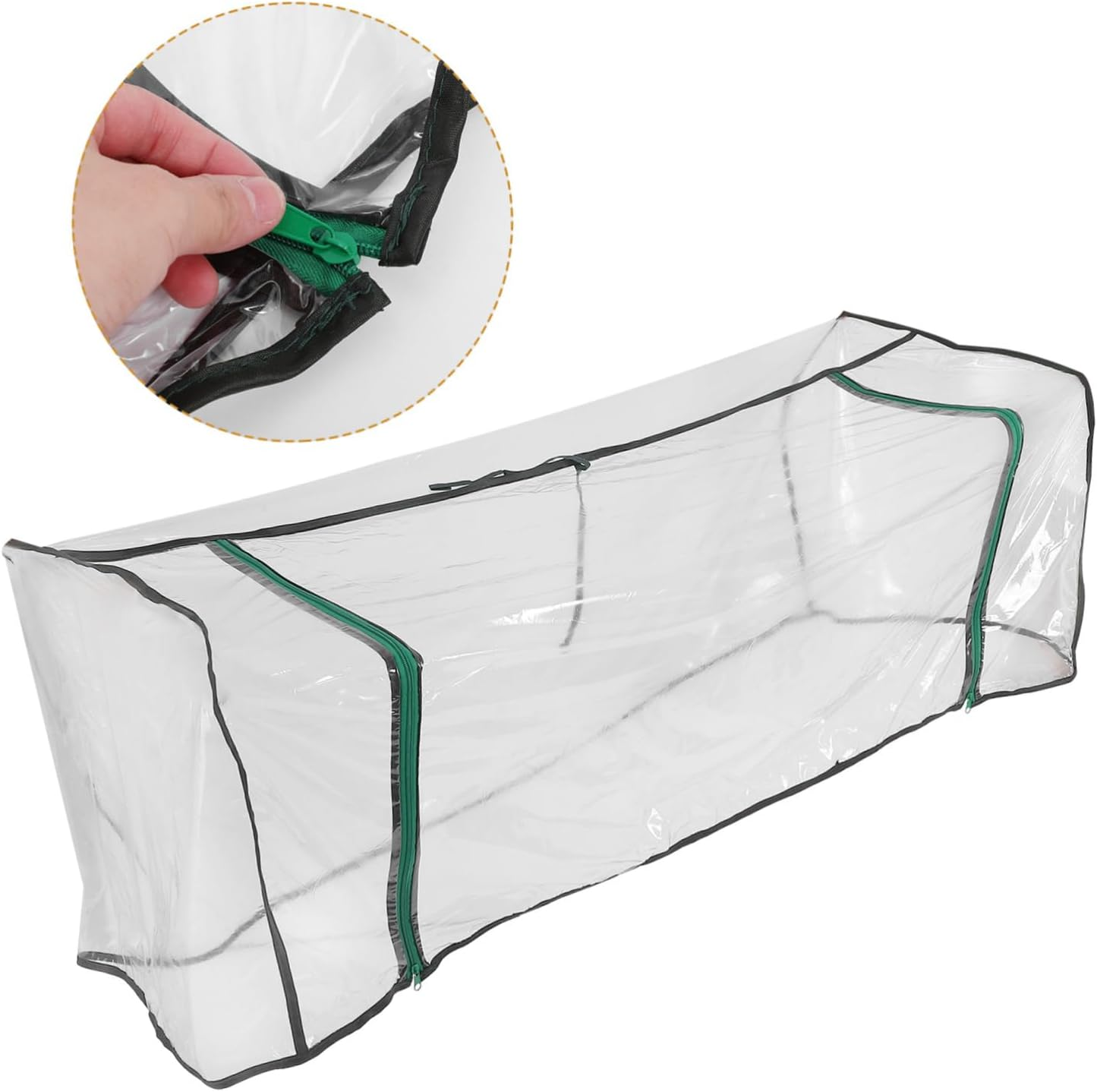 Plant Protection Tent Gardening Supply Garden Bed Cover for Indoor and Outdoor Use Reinforced PVC Cover High Light Transmission Weather Resistant Portable image number 2
