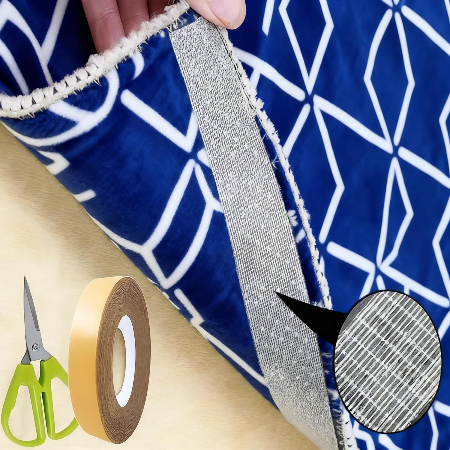 Multifunctional Double Side Fabric Tape, Heavy Duty Carpet Tape, Clear Tape for Clothes,Strong Adhesive Two Sides Tape, No Glue Residue High Stickness. image number 2