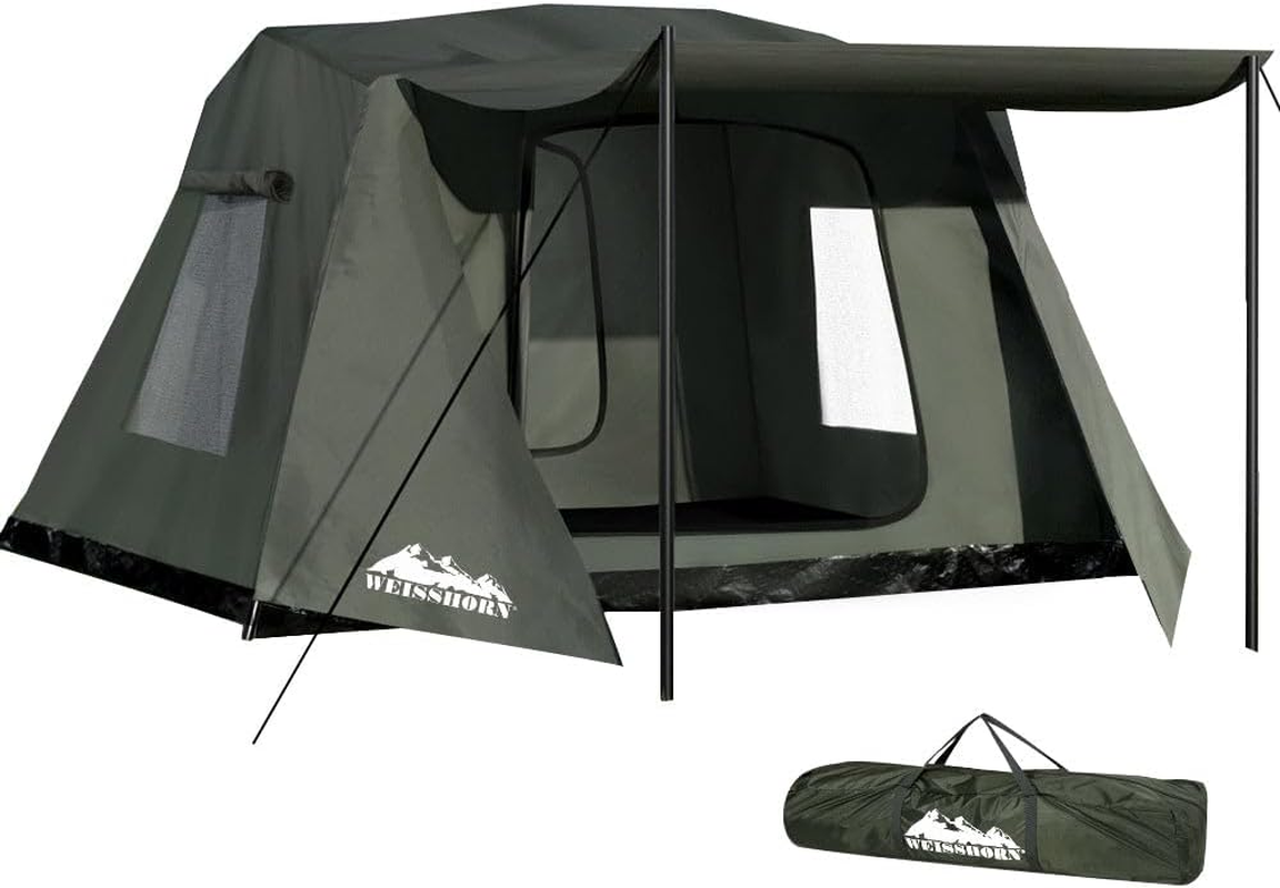 Weisshorn Beach Tent 2-3 Person Camping Tents, Portable Dome Shade Shelter, Easy Setup Lightweight Umbrella Sun Protection Outdoor Fishing Family Picnic Green image number 1