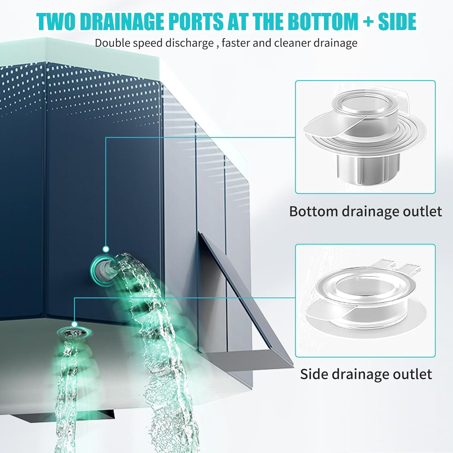 Large Foldable Swimming Pool, Non-Inflatable Kids' and Adults' Outdoor Swimming Pool, Anti-Slip PVC Family Pool with 10 Ocean Ball, Summer Water Party for Outdoor, Garden, Backyard (116 * 65 * 22 In) image number 3