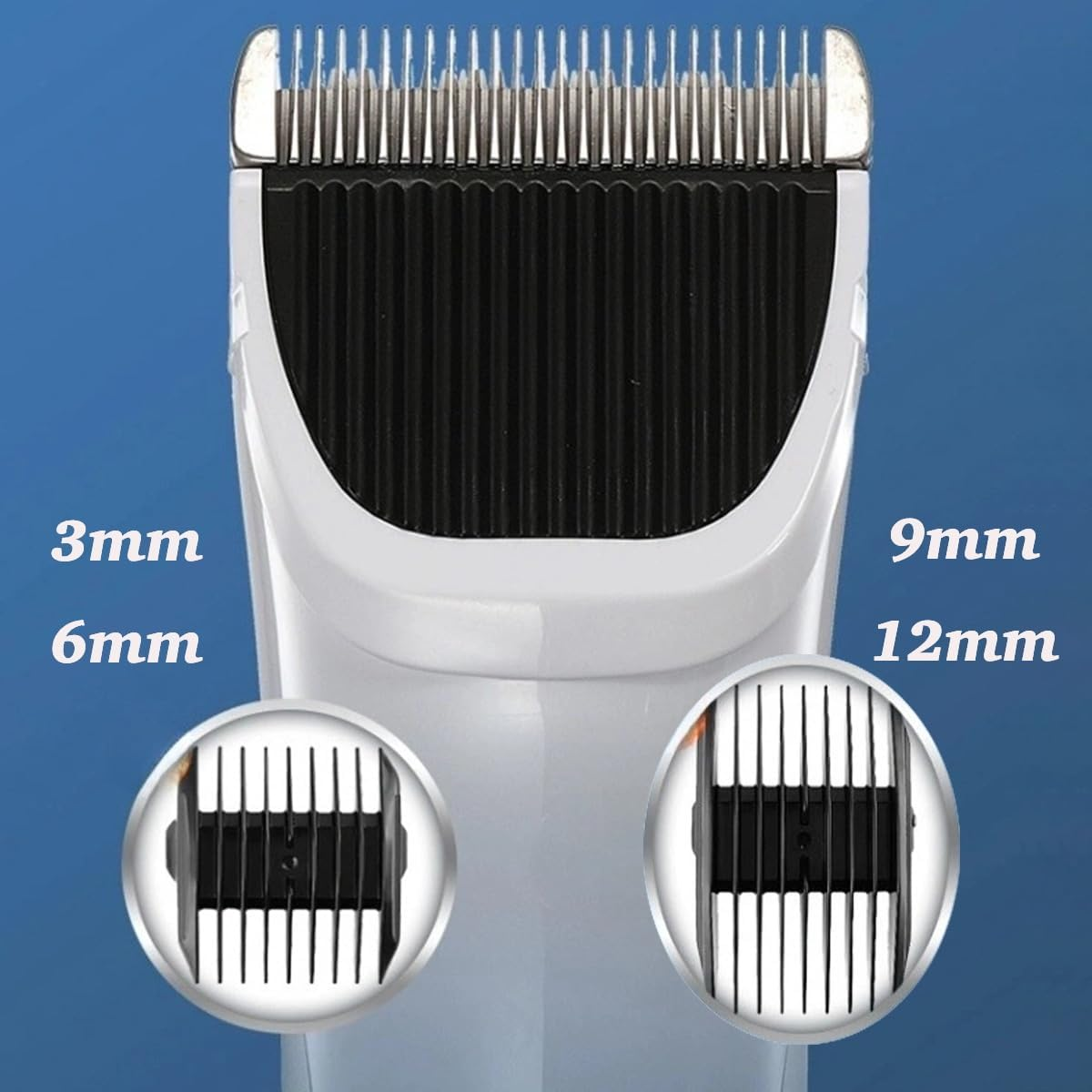 CP-9600 Dog Clippers, Professional Dog Grooming Kit with 4 Length Options, 2 Guide Combs, LCD Display, Low Noise Corded or Cordless Cat Pet Clippers, Ceramic Blades image number 3