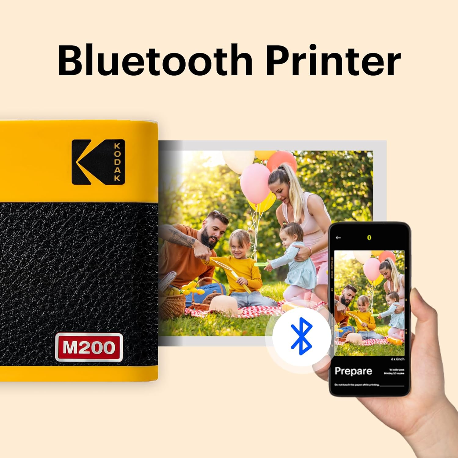 KODAK Mini 2 ERA 4PASS Mobile Photo Printer (5.3 X 8.6 Cm) (Yellow, Photo Printer + Package of 68 Sheets) image number 4