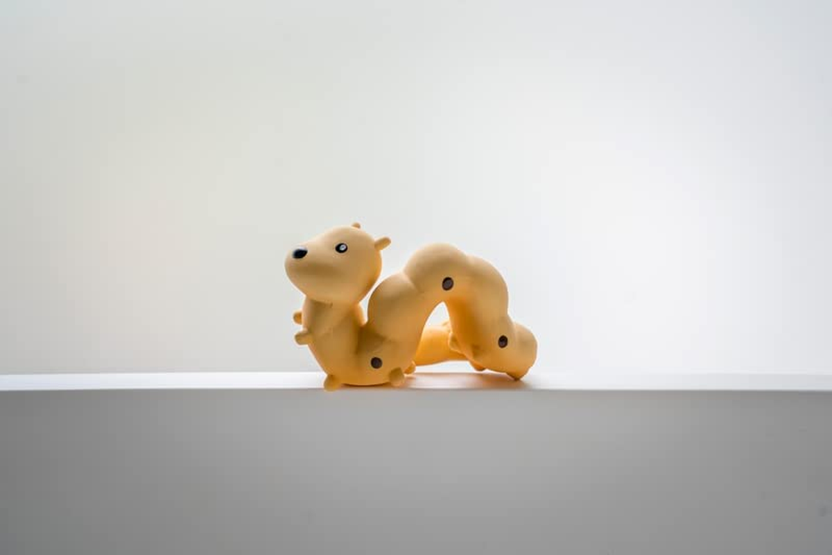 Tikiri Caterpillar Garden Friend Fully Enclosed All Rubber Bath Teether Toy image number 1