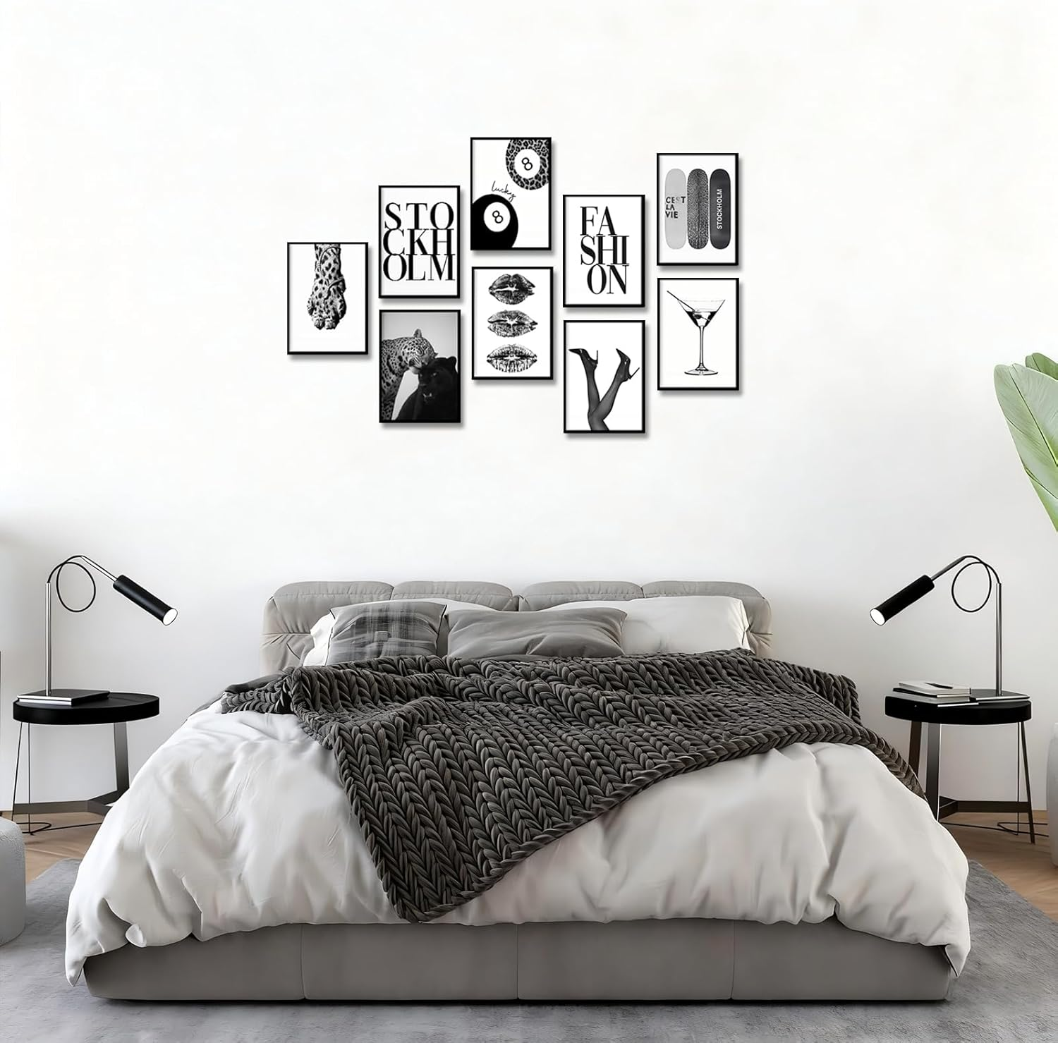 LOARTVE 9Pcs Preppy Travel Wall Art Prints Colorful Abstract Aesthetic Room Decor Pictures Trendy Canvas Posters for Teen Girls Bedroom Apartment College Dorm Decoration, Unframed image number 4