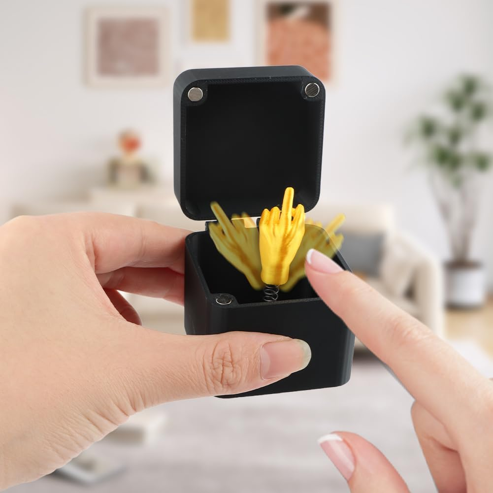 Middle Finger Surprise Prank Gift - Spoof Hand Pop up for Adults, Office & Home Decor, Christmas Novelty Fun Prank Gift (1Pc) - 2Pcs image number 6