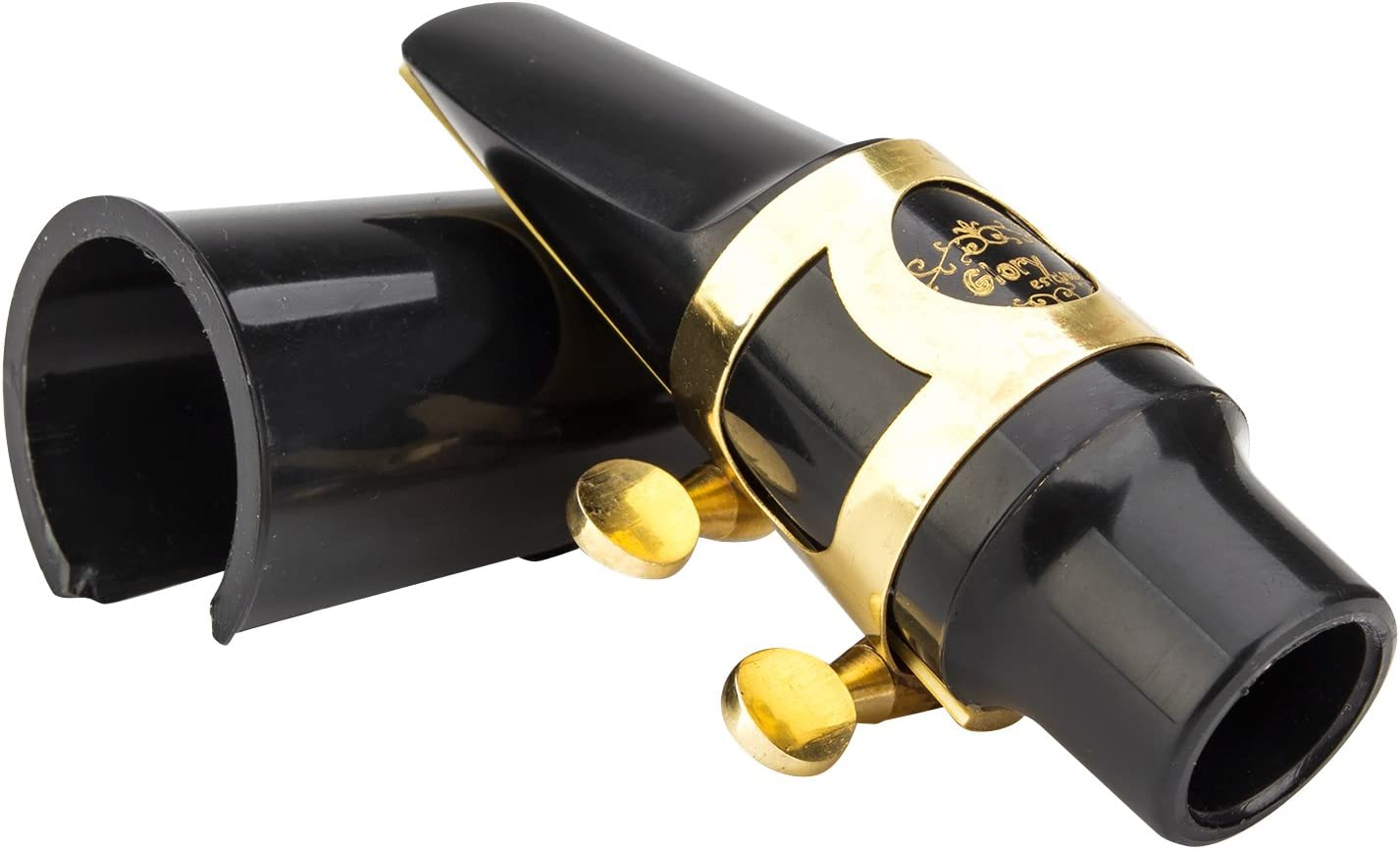 Glory Alto Saxophone Mouthpiece Kit with Ligatureone Reed and Plastic Cap-Gold image number 1