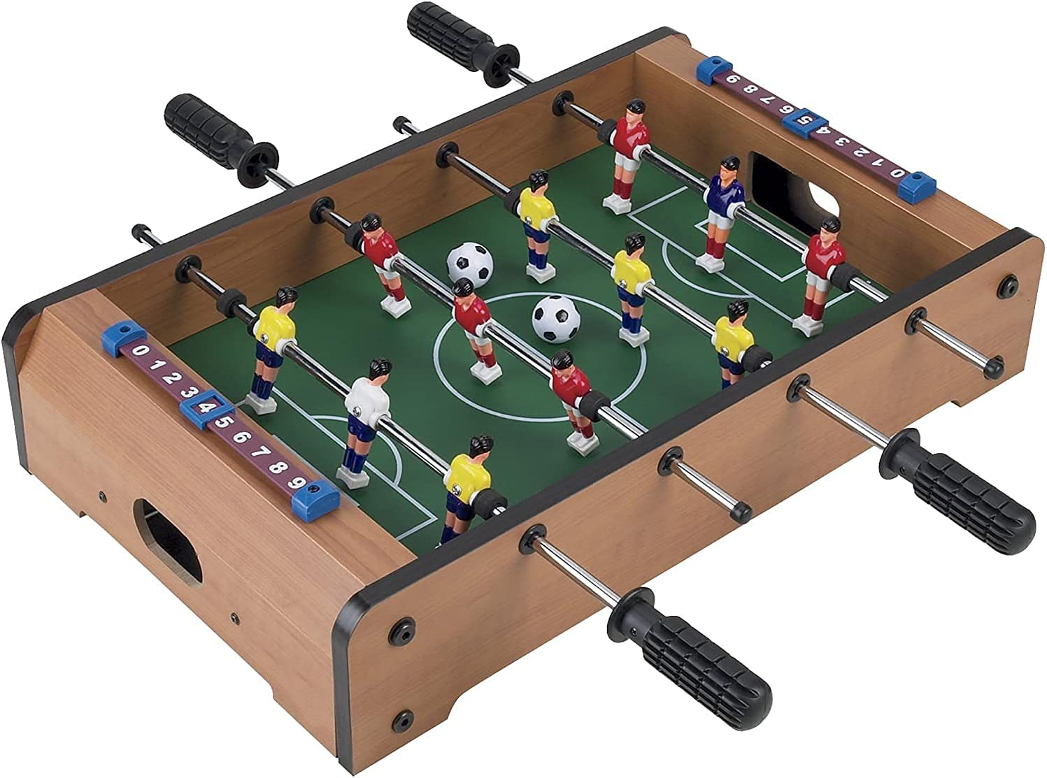 Nomel Tabletop Foosball Table- Portable Mini Table Football/Soccer Game Set with Two Balls and Score Keeper for Adults and Kids image number 2