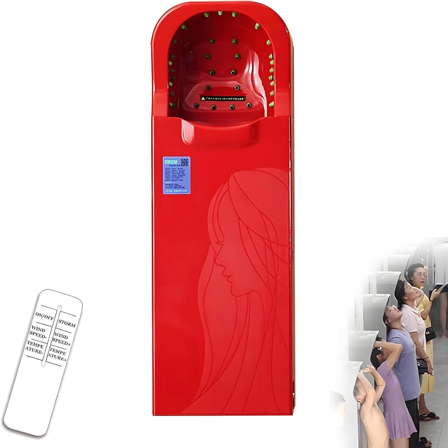 Standing Hair Steamer, Automatic Hair Drying Machine with Broken Hair Collection Box, Adjustable Temperature and 2-4Min Quick Drying, Healthy Scalp Care, Soft Non-Drying, Low Noise, for Salon image number 6