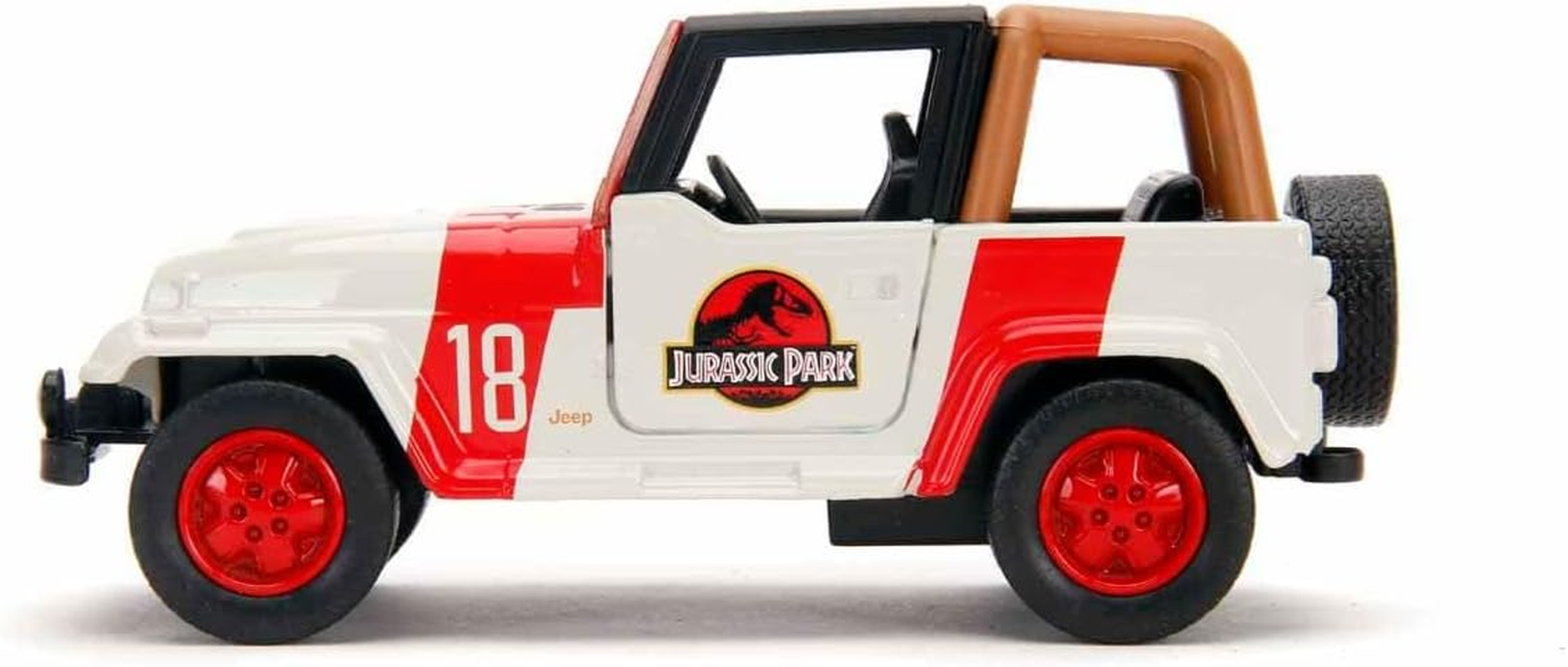 Jada Toys Jurassic World 1:32 Jeep Wrangler Die-Cast Car, Toys for Kids and Adults image number 6