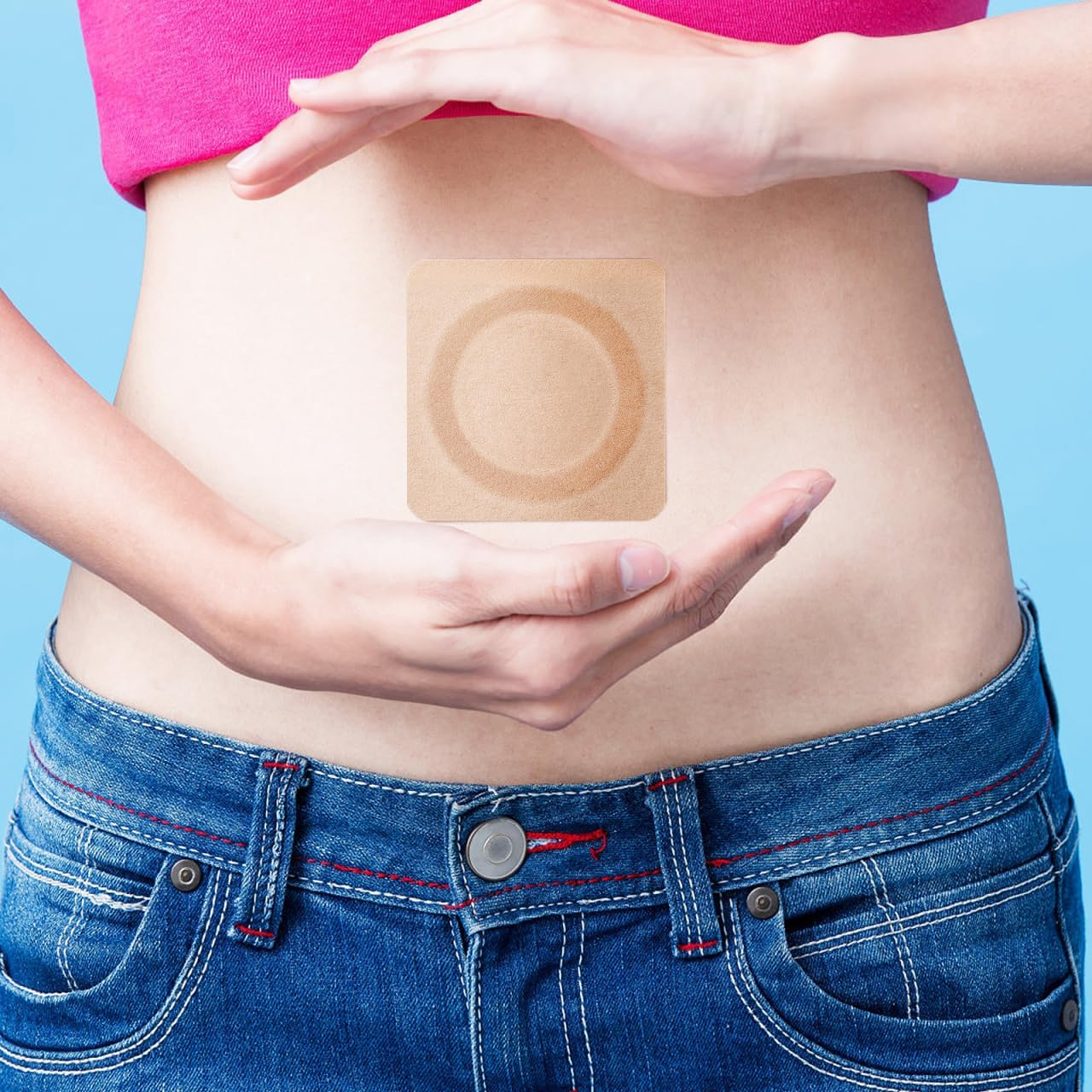 Ipetboom Belly Button Patches 100Pcs Disposable Castor Oil Pack Wrap Patches Self Adhesive Herbal Pads, Castor Oil Belly Button Patch for Kids Adults image number 4