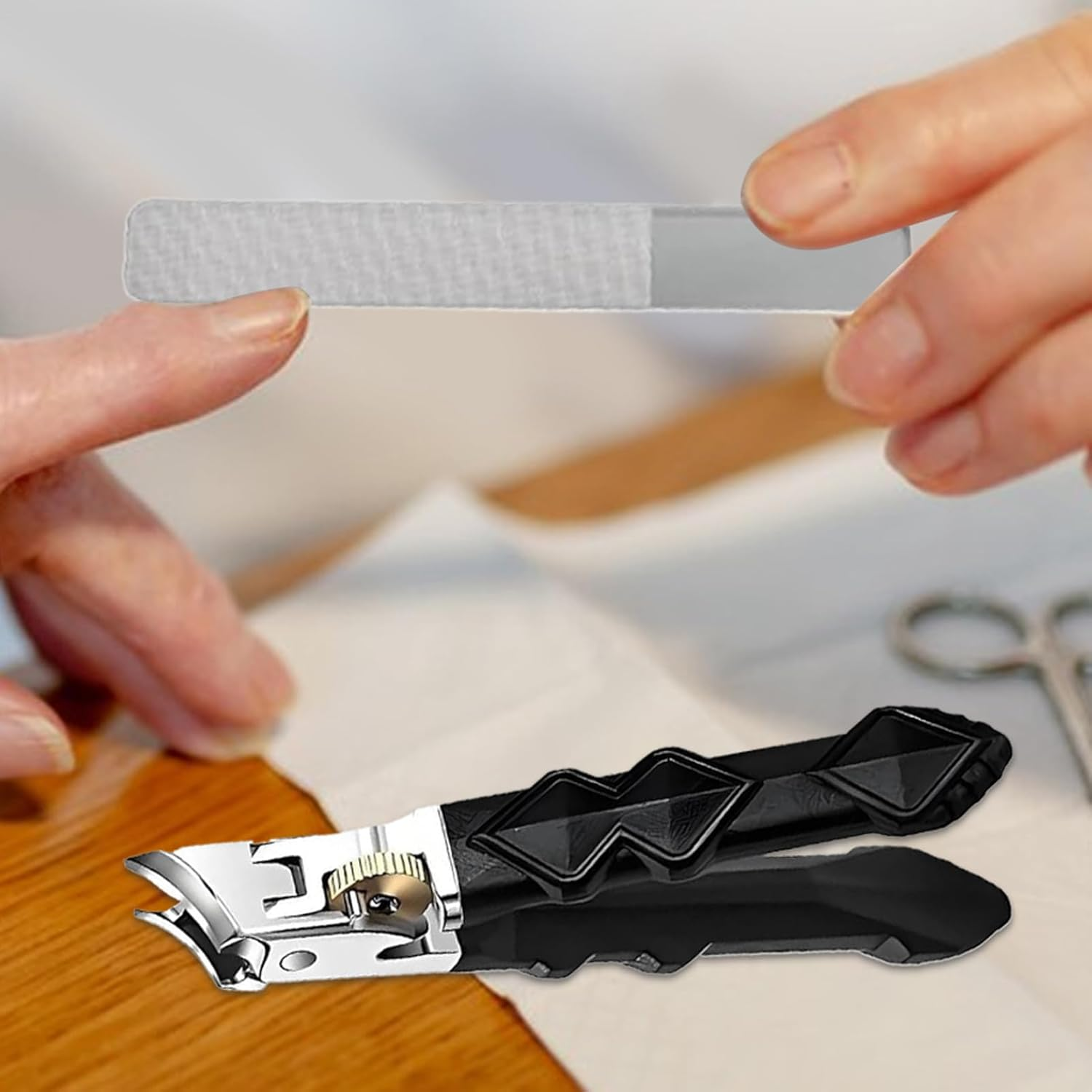 Nail Clipper Set | Slanted Heavy Duty Nail Clippers,Manicure Kit for Household Travel Kids Men Women Elderly Home Bath Spa Salon image number 2