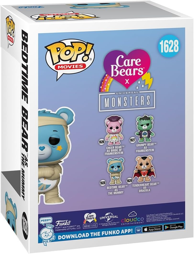 FUNKO POP! Movies: Carebears X Universal Monsters - Bedtime Bear as the Mummy image number 5