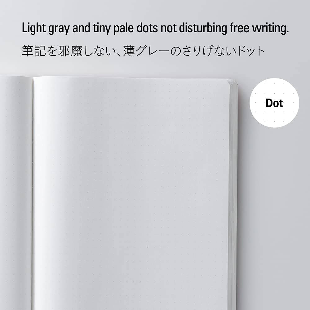 Nitoms STALOGY S4151 Notebook, 1/2 Year Notebook, A5, Dot Grid, Black image number 3