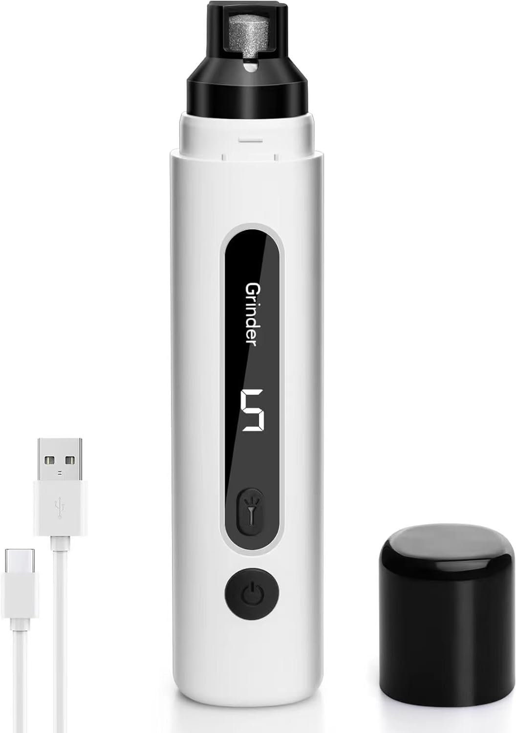 Pet Nail Grinder &ndash; 5-Speed Electric Nail Trimmer with LED Quick Detection, Quiet, Rechargeable, Low Vibration, for Small to Large Dogs & Cats image number 6