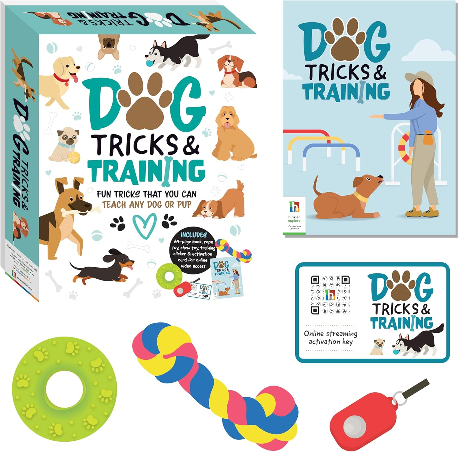 Dog Tricks and Training Kit - Teach Your Dog New Tricks with Step-By-Step Instructions &ndash; Includes Training Clicker, Toys, and Video Access image number 1