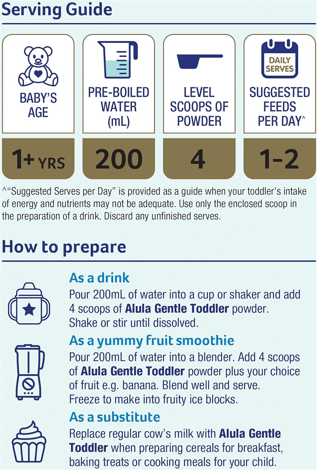 Alula Gentle Stage 3 Toddler Nutritious Milk Drink from 1 Year+ 900G (Pack of 1)