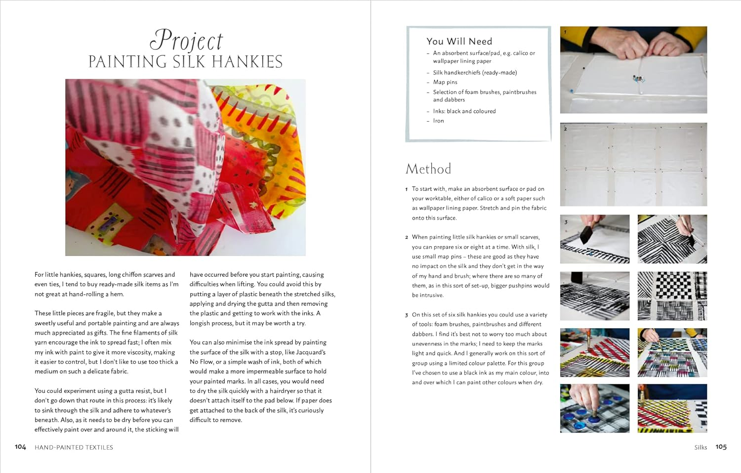 Hand-Painted Textiles: a Practical Guide to the Art of Painting on Fabric