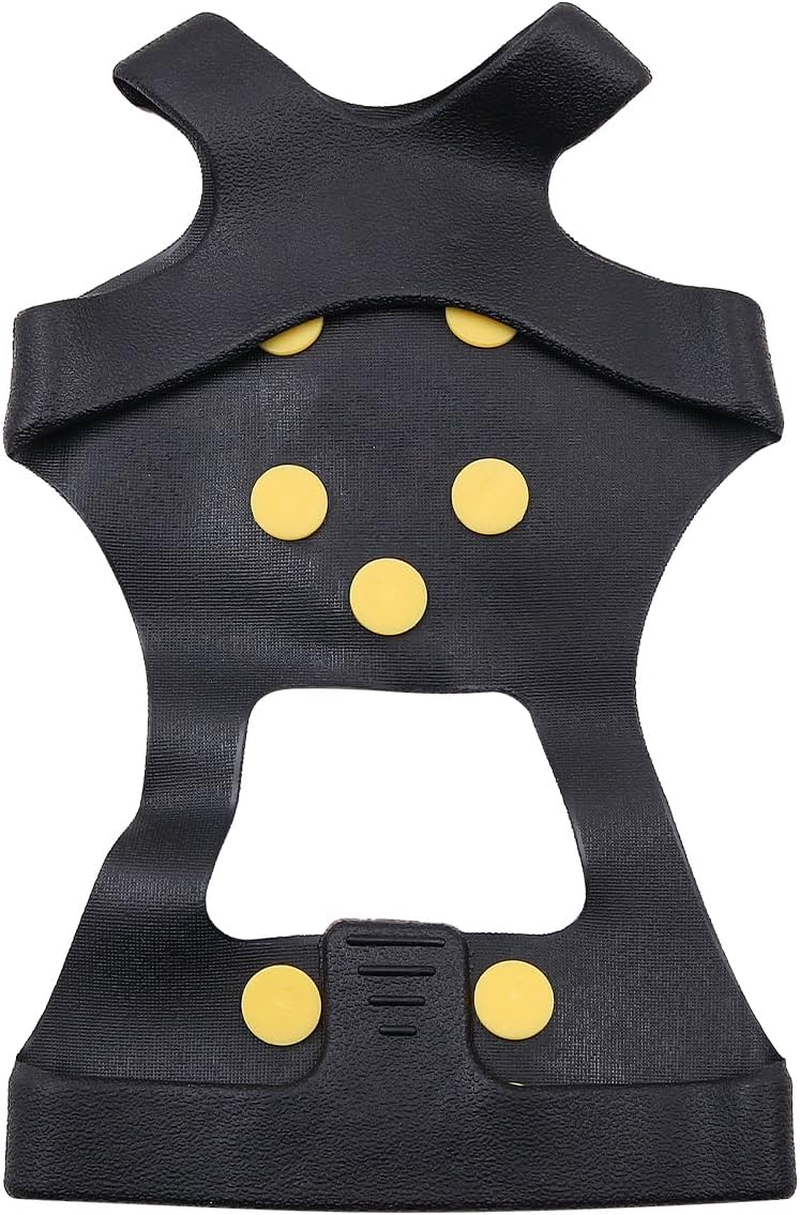 NUZAMAS Ice Cleats for Shoes and Boots Silicone Ice Snow Grips 10 Steel Studs Shoe Spikes Grips Anti-Wrestling Cleats Crampons Fit for Walking Ice Fishing Xl(45-48Cm) image number 3