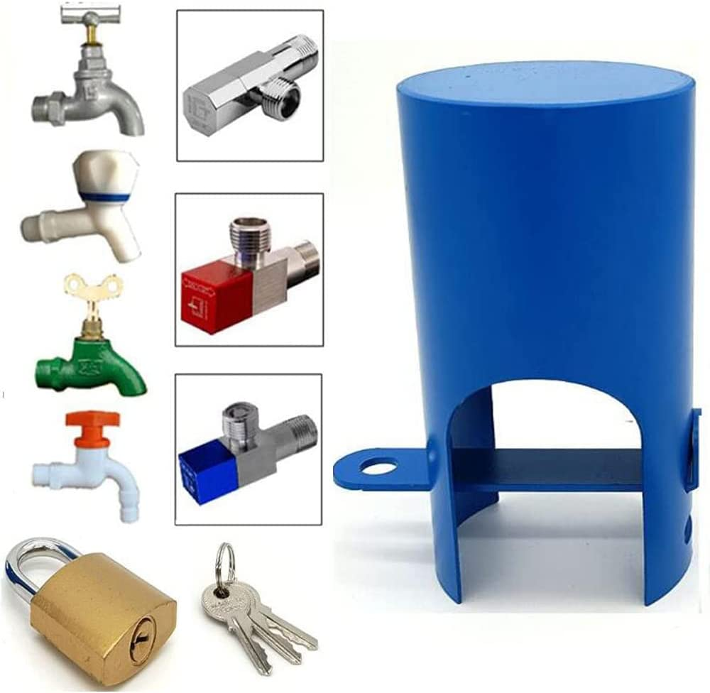 Outdoor Faucet Lock Padlock, Insulation System Garden Hose Lock, Sleeve Lock and Water-Saving Cover to Prevent Damage and Easy Installation (Not Applicable to round Valve Switches) image number 5