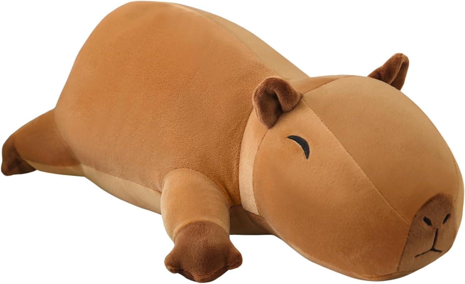 SQEQE Weighted Plush Capybara, Weighted Stuffed Animal for Anxiety, Cute Plushies Soft Pillow Toy Gifts for Kids Adults Christmas & Easter Family Gifts, Children'S Day Presents, 60 CM, 1.4 KG