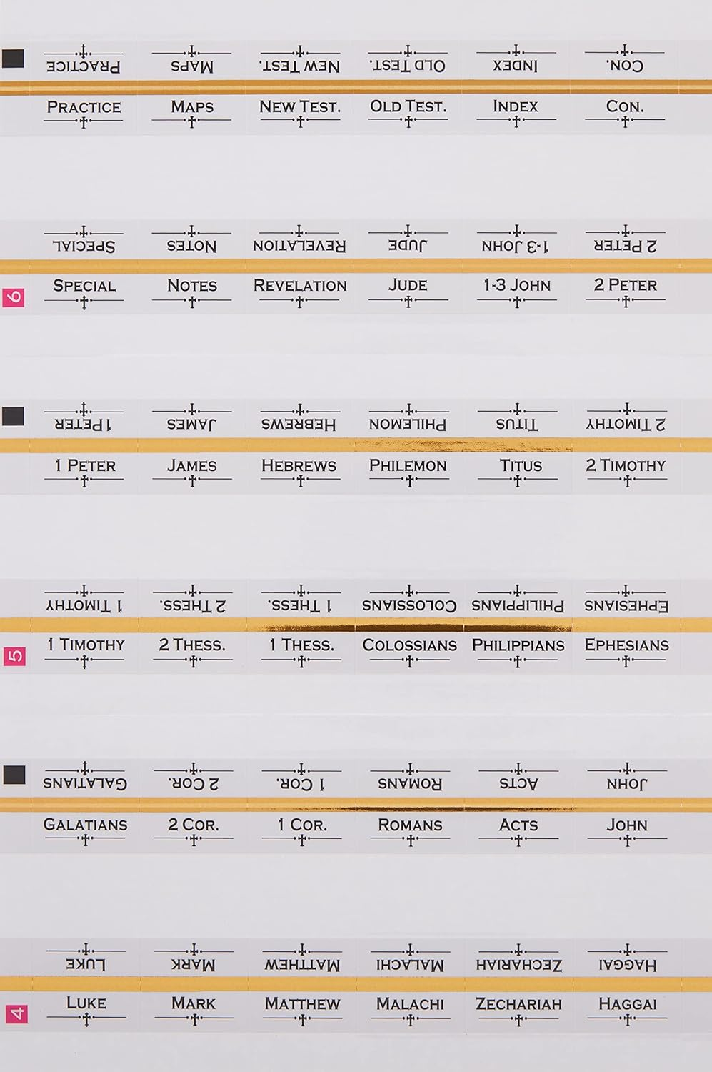 Majestic Traditional Gold-Edged Bible Tabs